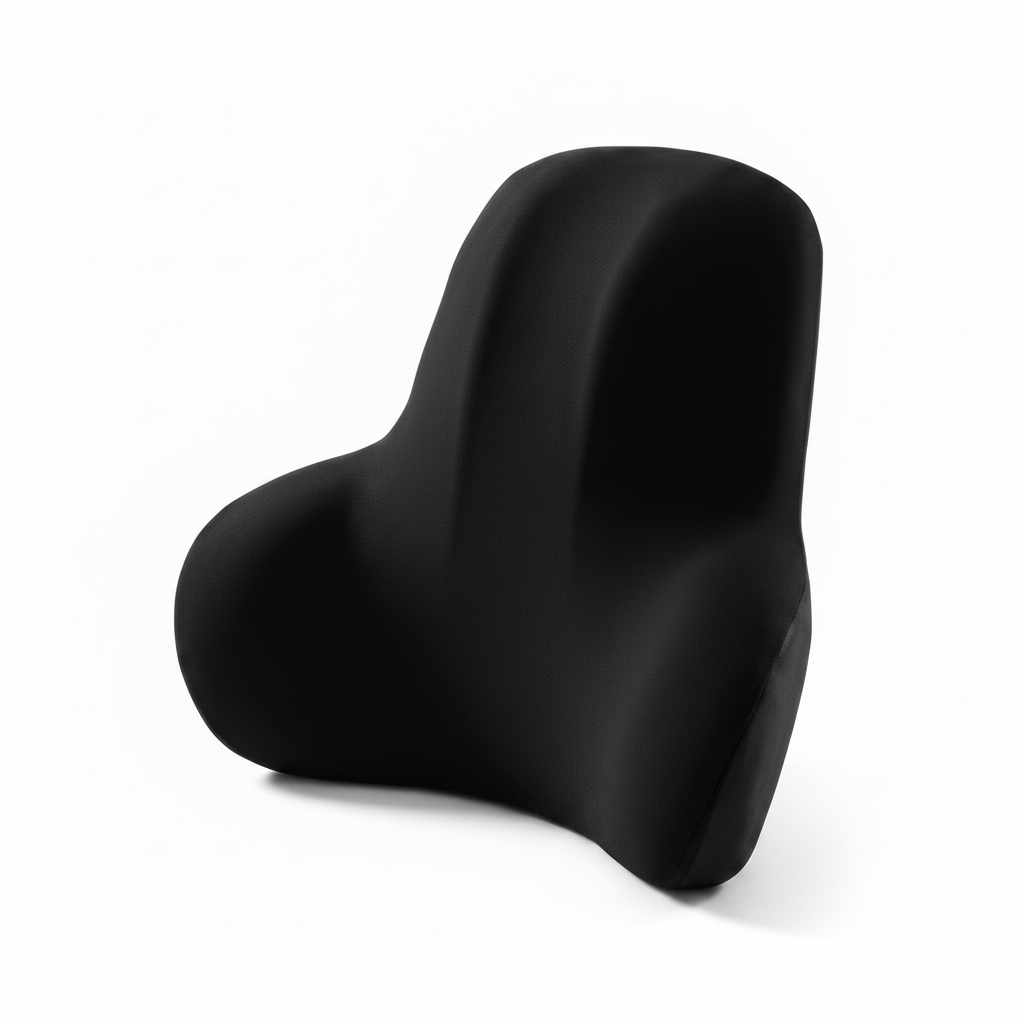 Coussin lombaire noir